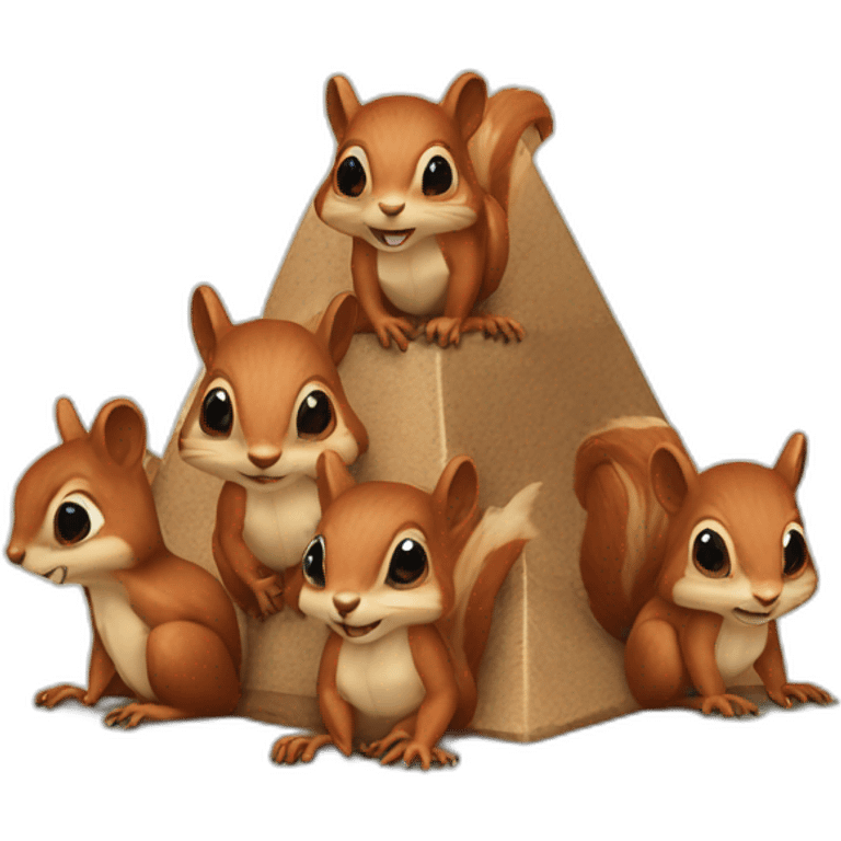 Squirrels-pyramid emoji