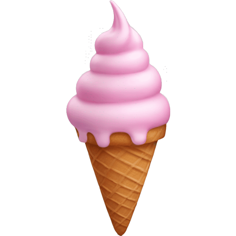 Light pink ice cream unicorn  emoji