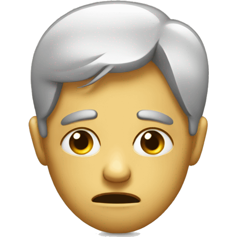 Mind depressed with studies emoji