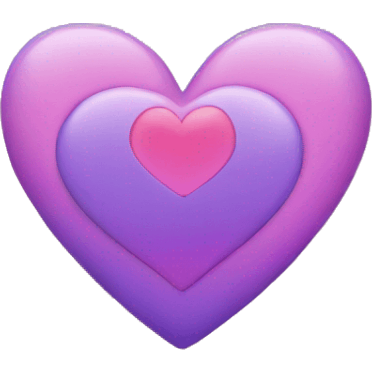 purple and pink heart emoji