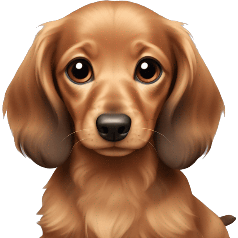 long haired dachshund puppy emoji