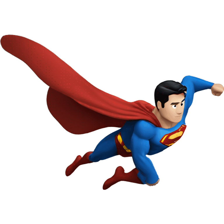 superman flying emoji