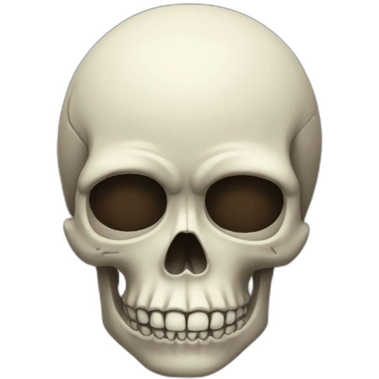 skull making a side eye emoji