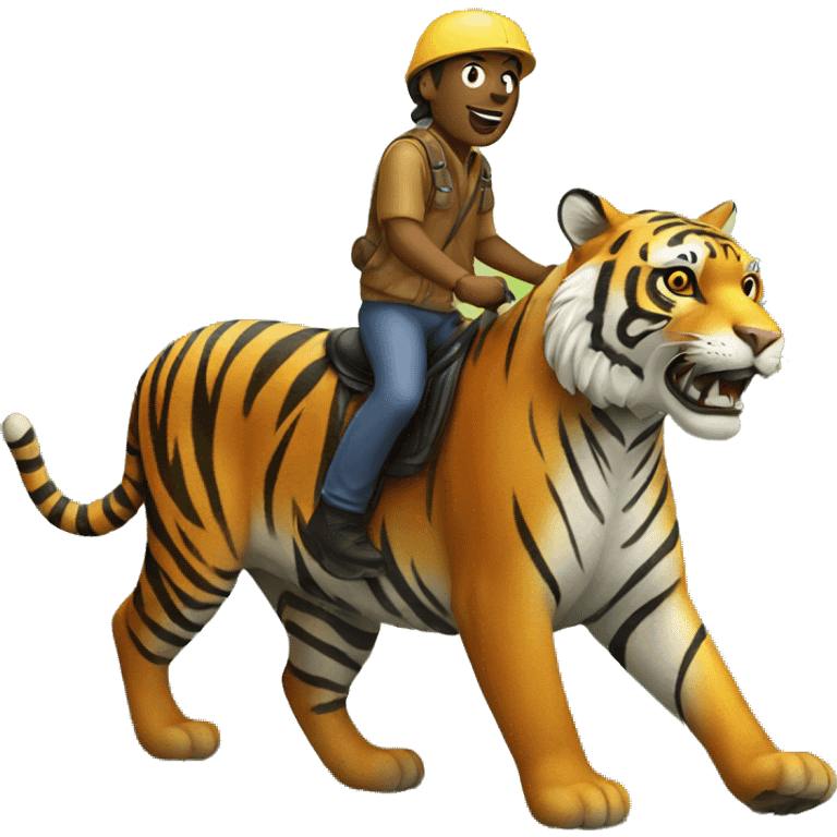 person riding a tiger emoji