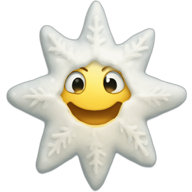 Snow star emoji