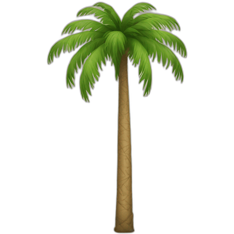 Tall palm with human head on top emoji