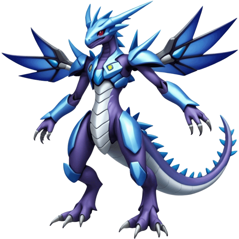  Cool Edgy Shiny Godly Ethereal Digimon-Genesect-Dialga-Reptile-hybrid full body emoji