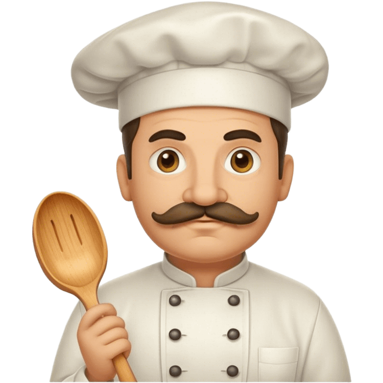 an italian fat chef with mustache emoji