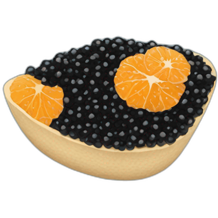 Black caviar emoji