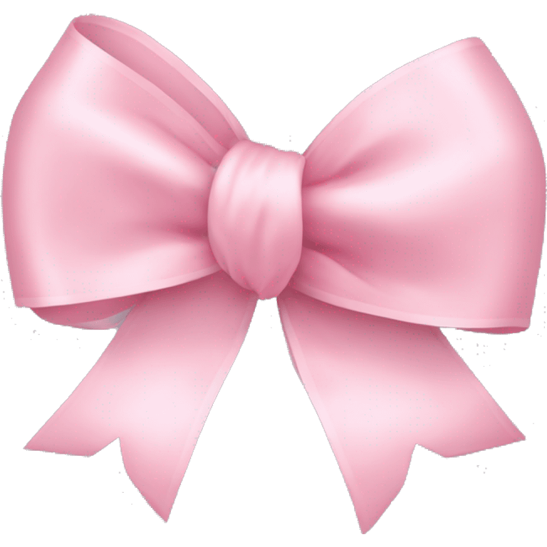 light pink ribbon bow emoji