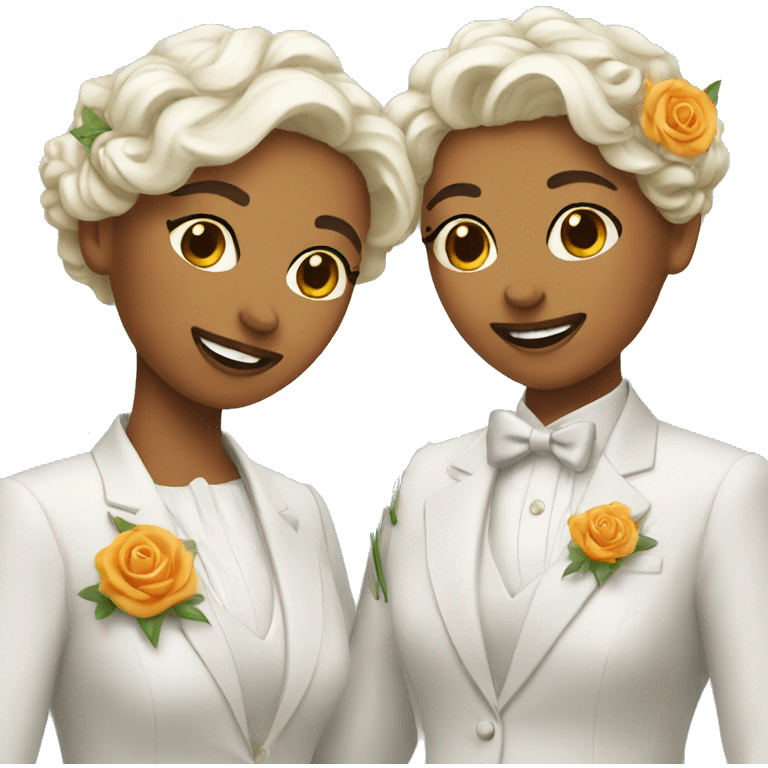 Lesbian wedding  emoji