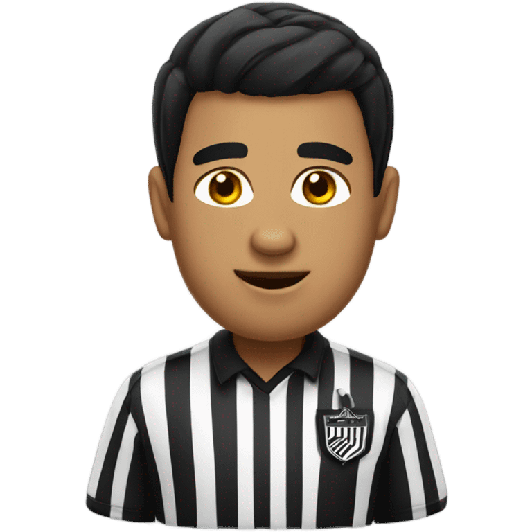 referee with black hair emoji