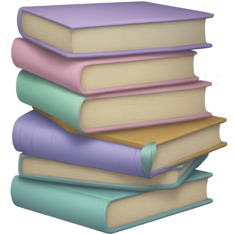 Pastel books emoji