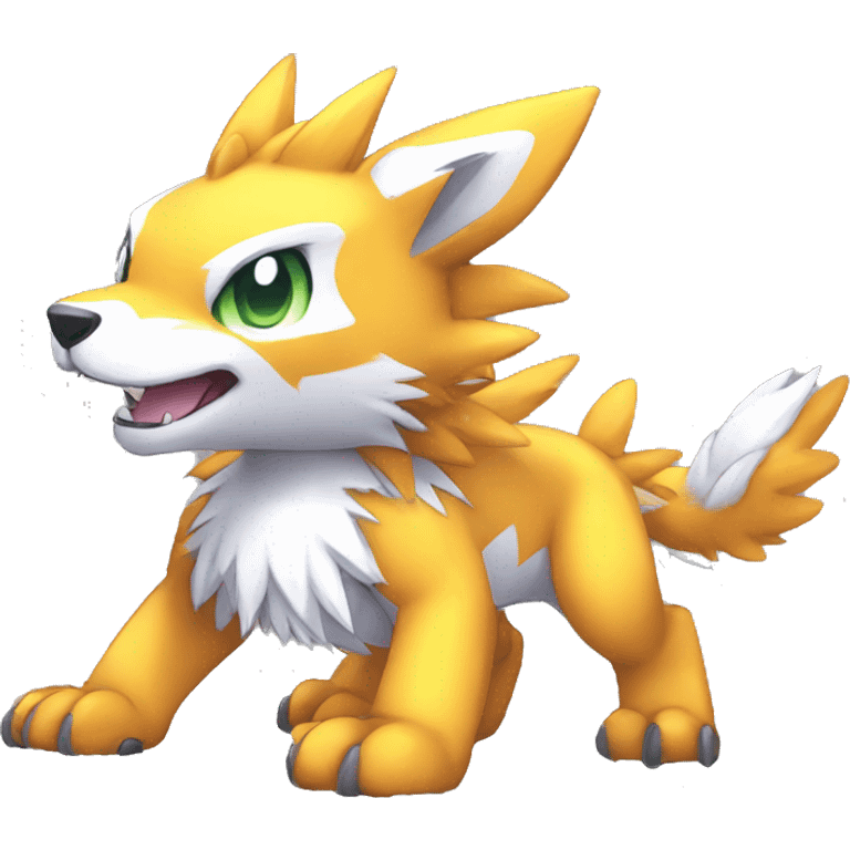 cute cool edgy shiny Digimon-Fakemon-animal full body emoji