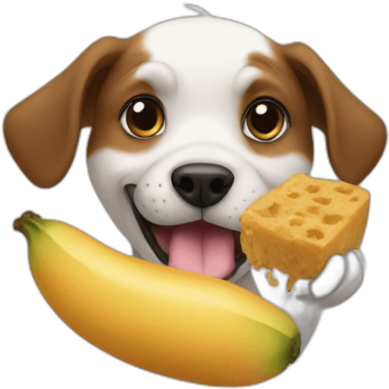 dog eating moti emoji