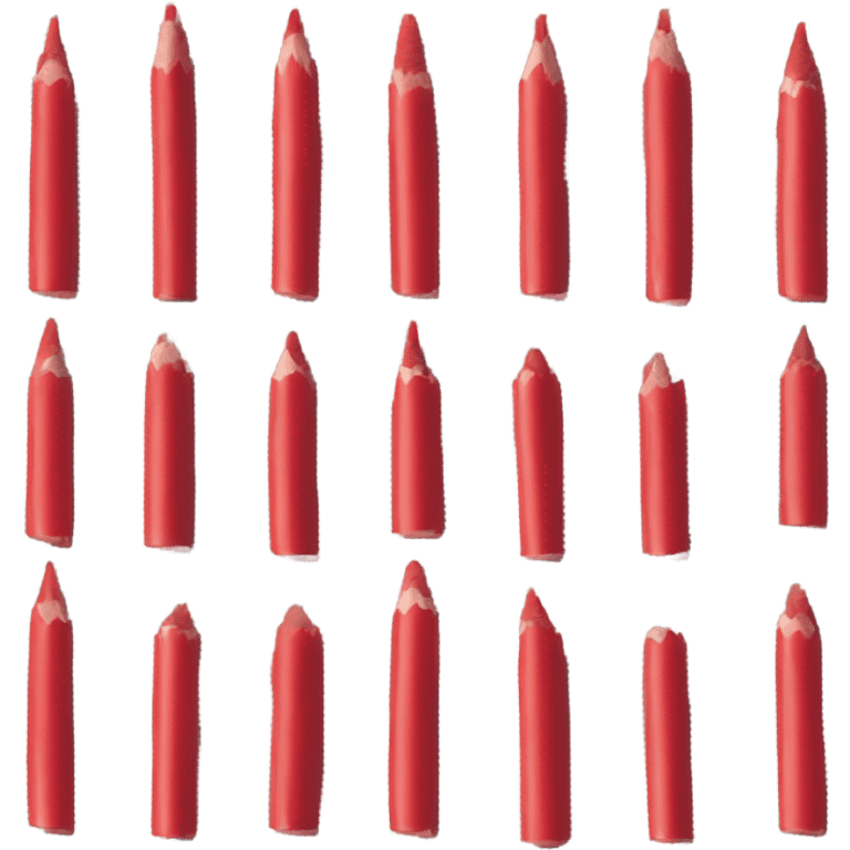 create a picture of only 10 red pens  emoji