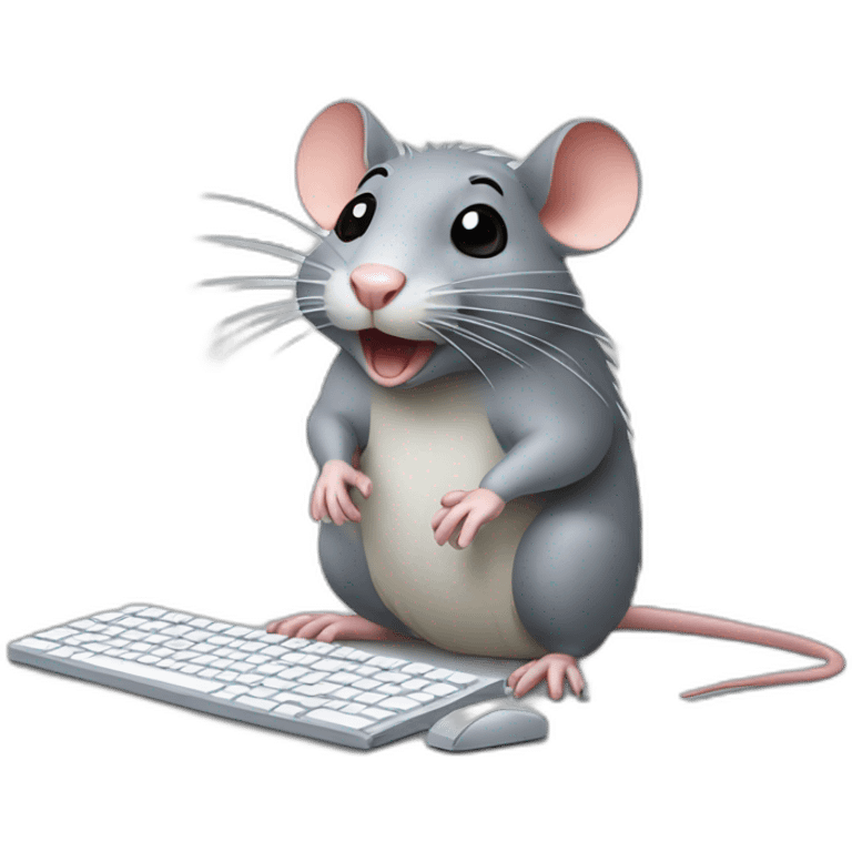 rat asking computer emoji