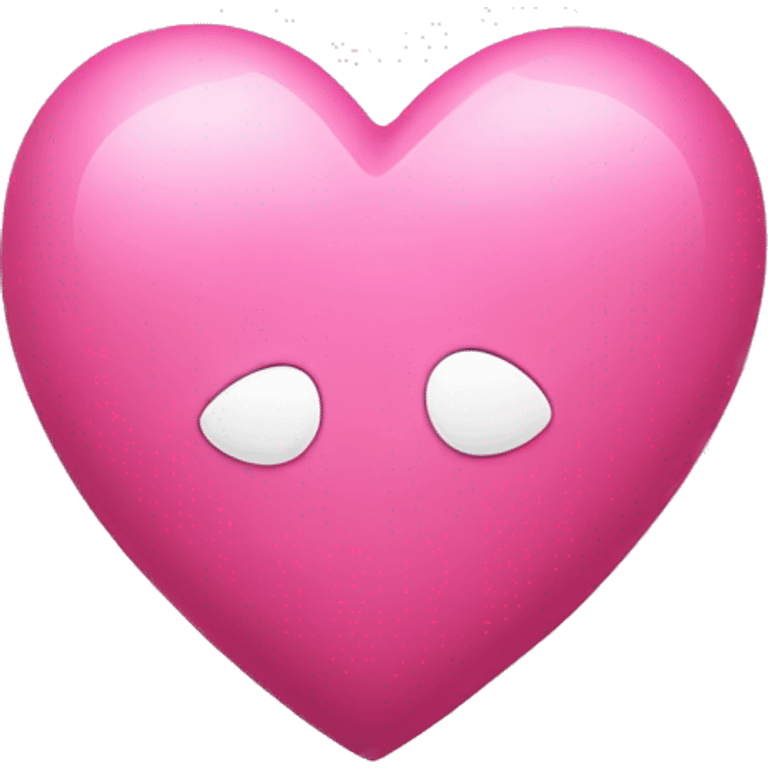 Pink heart boule facette emoji