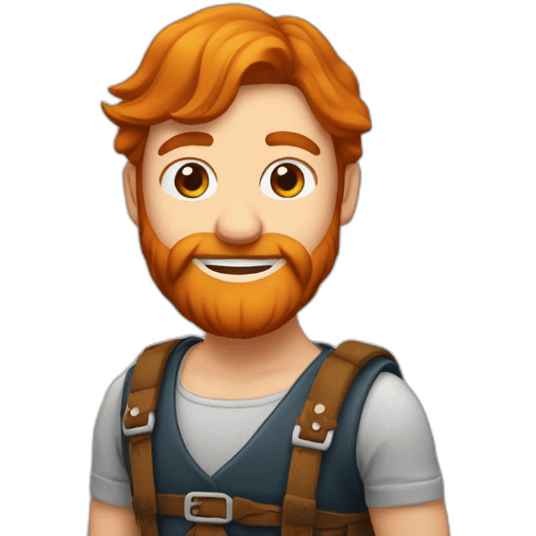 rousse qui crie avec une biere emoji