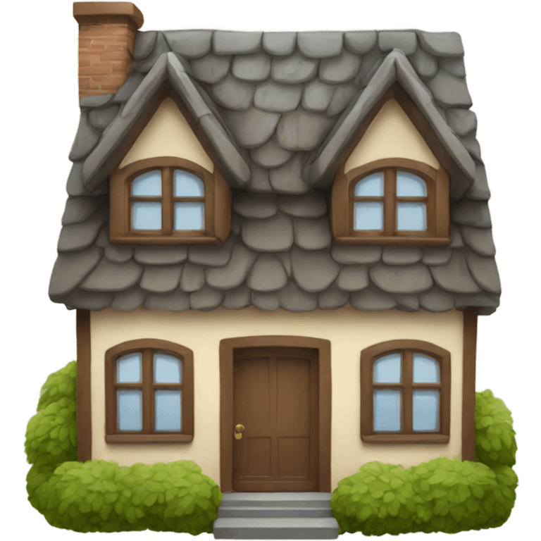 Cute house  emoji