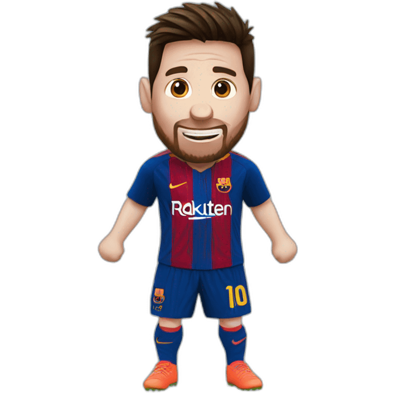 Messi celebrating emoji