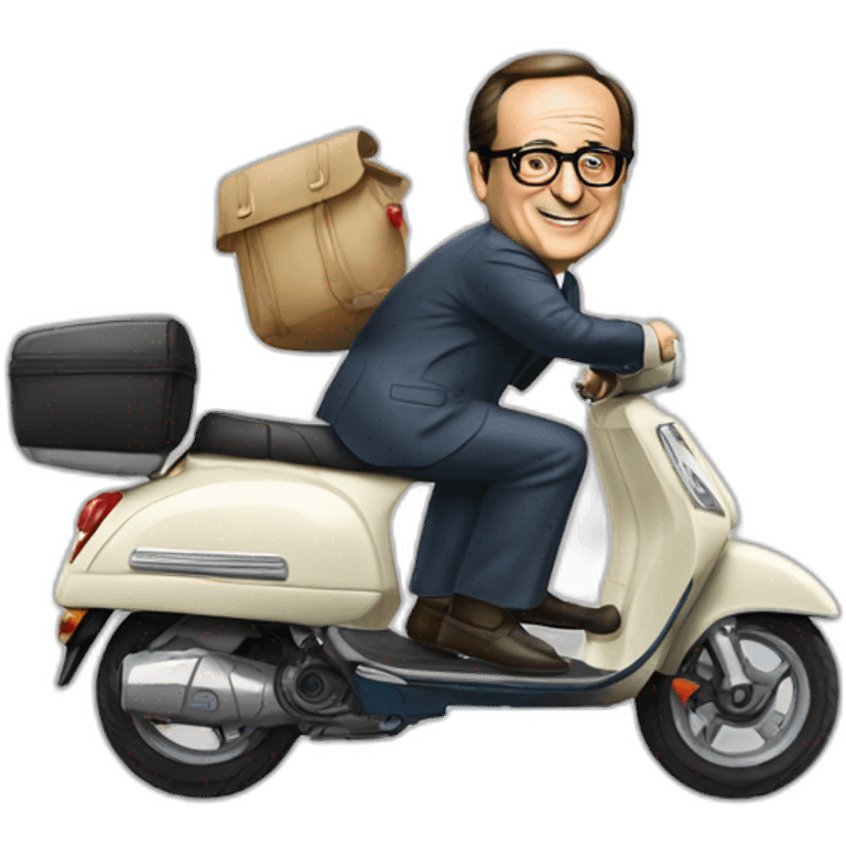 François Hollande scooter emoji