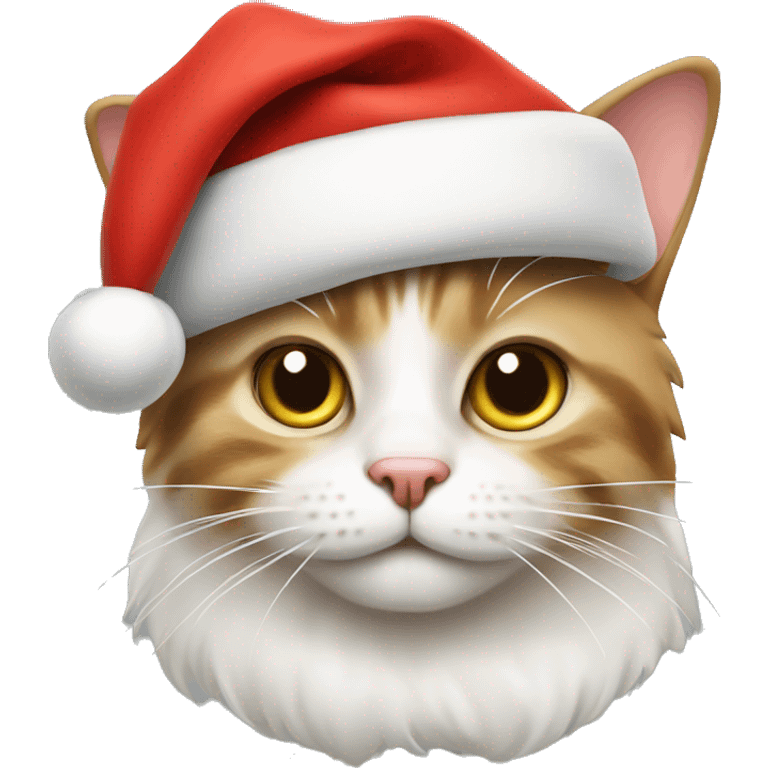 Cat with Santa hat emoji