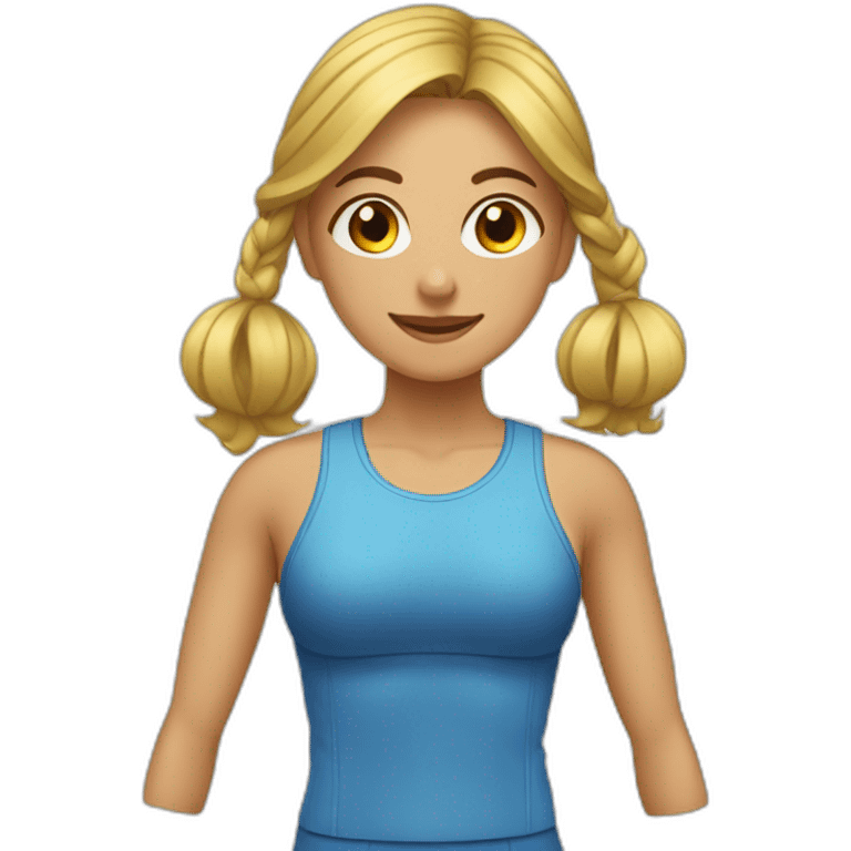 mujer guapa fitnees emoji