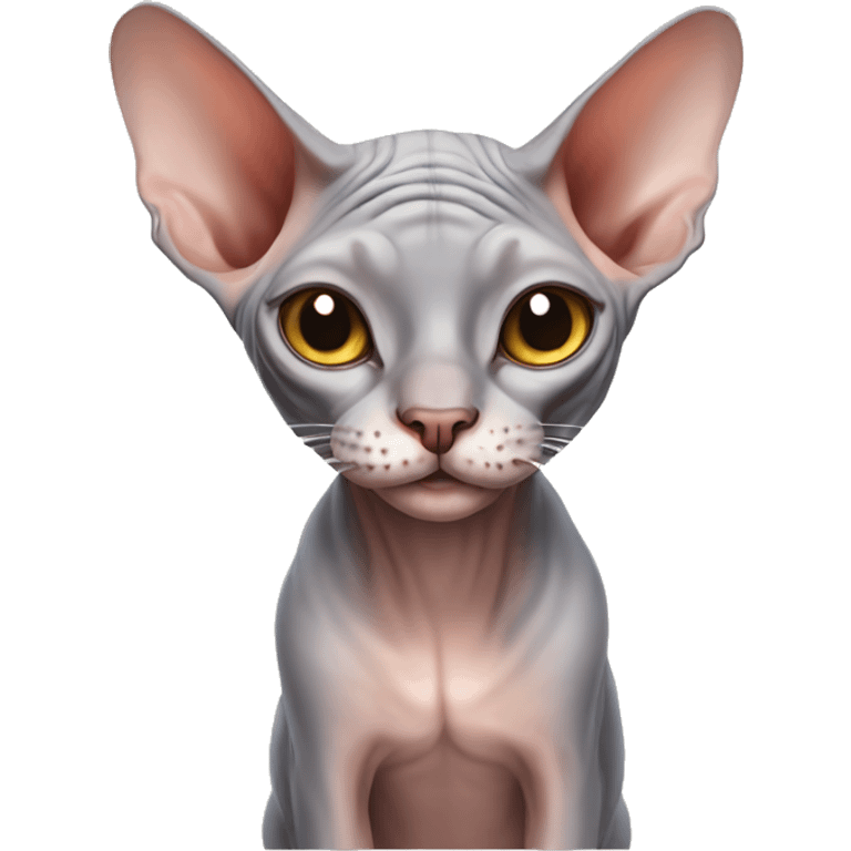 Happy sphynx cat  emoji