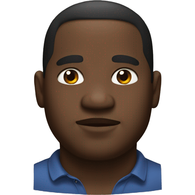 Fat black man emoji