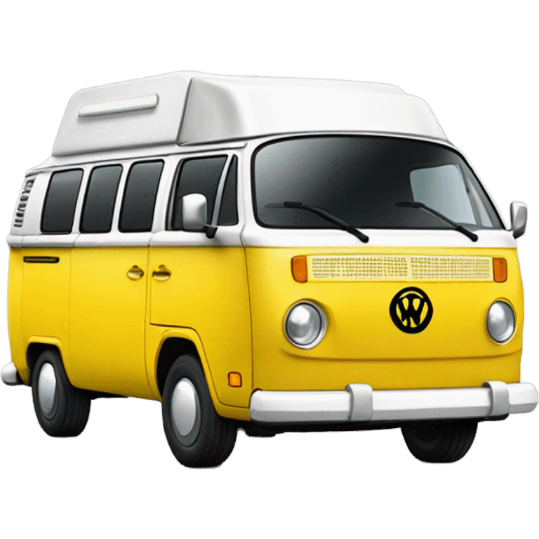 Yellow Volkswagen t6 campervan emoji