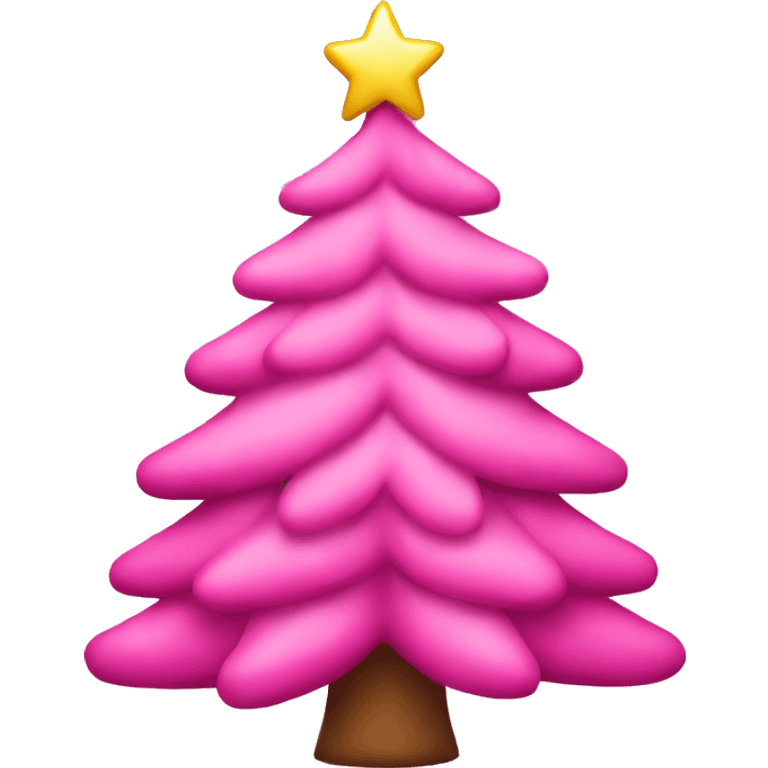 pink Christmas tree  emoji