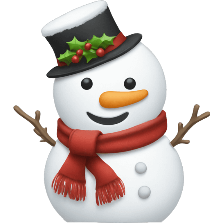 full body christmas hat snowman emoji