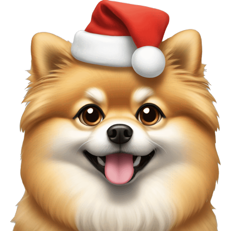 Pomeranian Santa  emoji