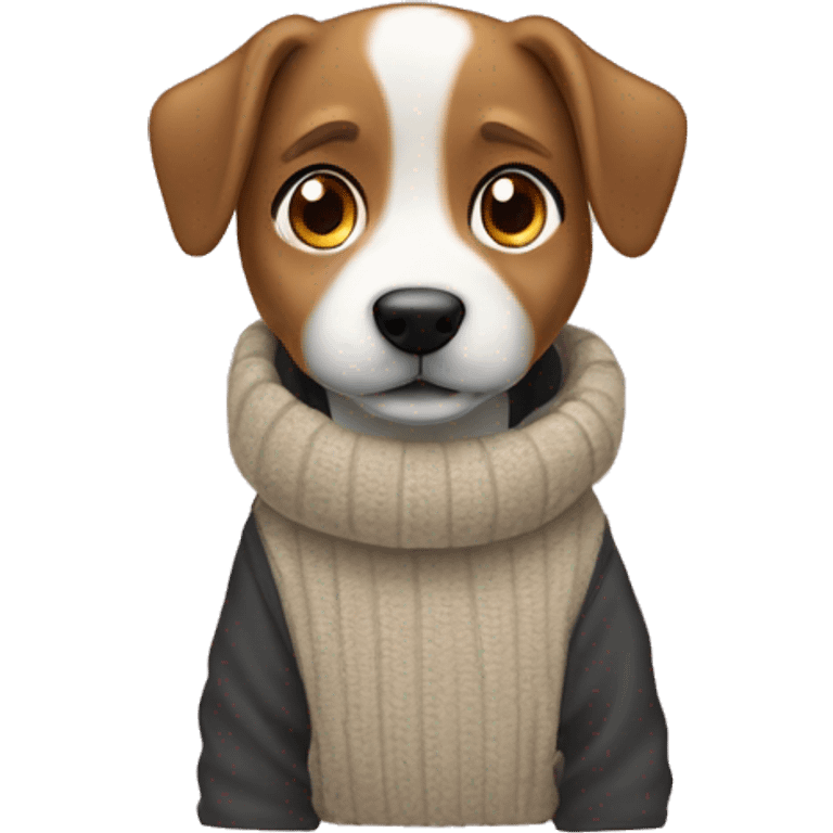 Hund trägt einen Pullover emoji