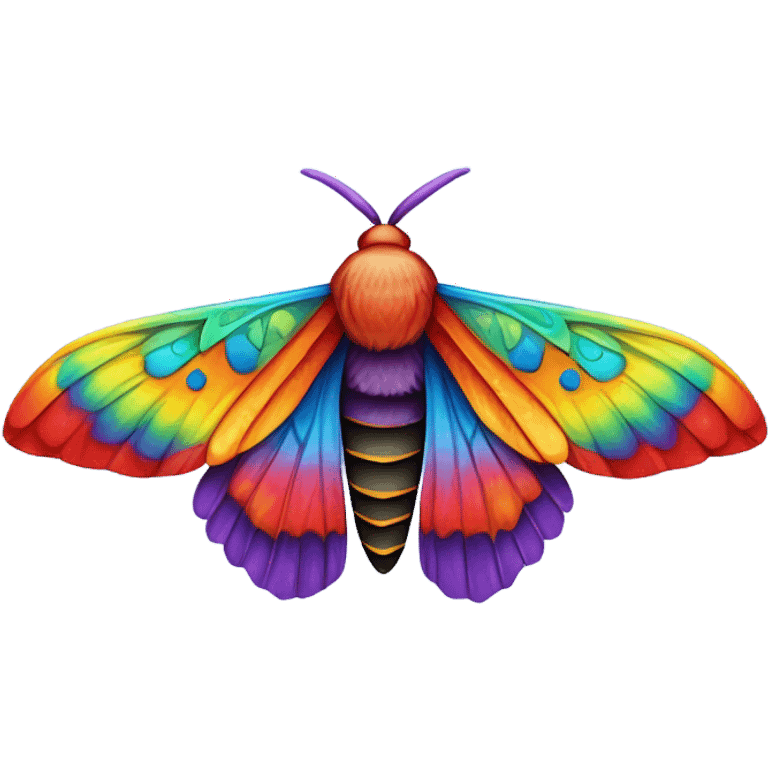 rainbow mothra emoji