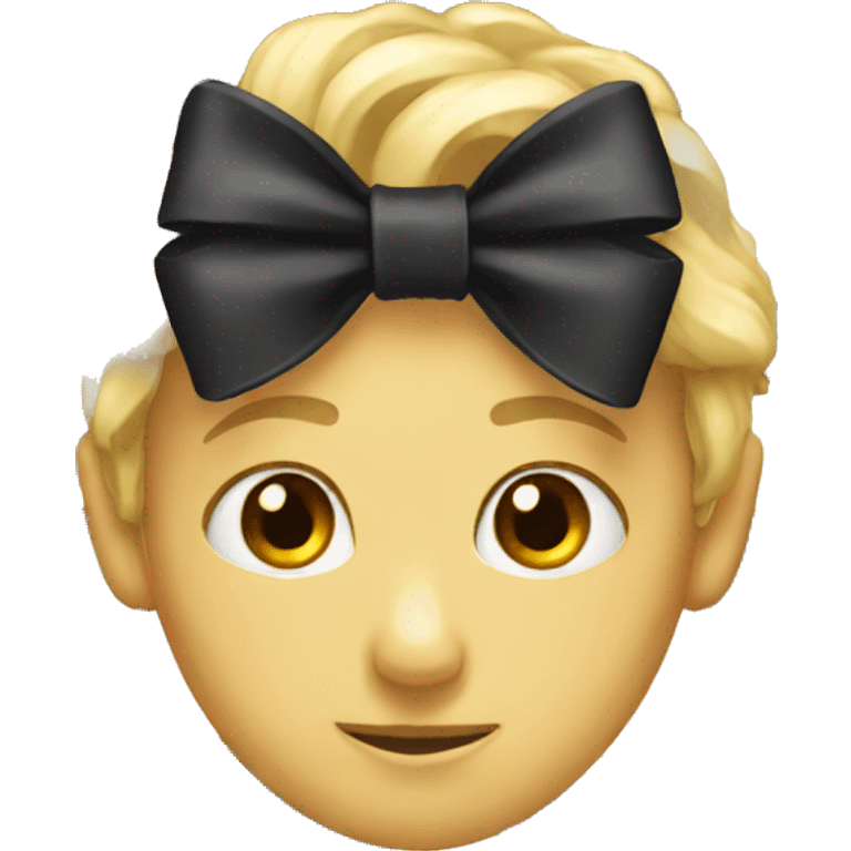 Black bow emoji