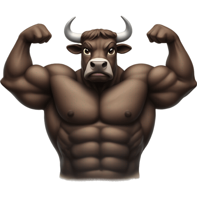 A Muscular bull emoji