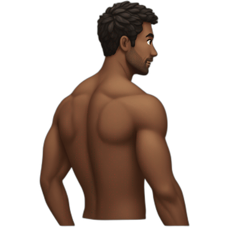 Hot man back emoji