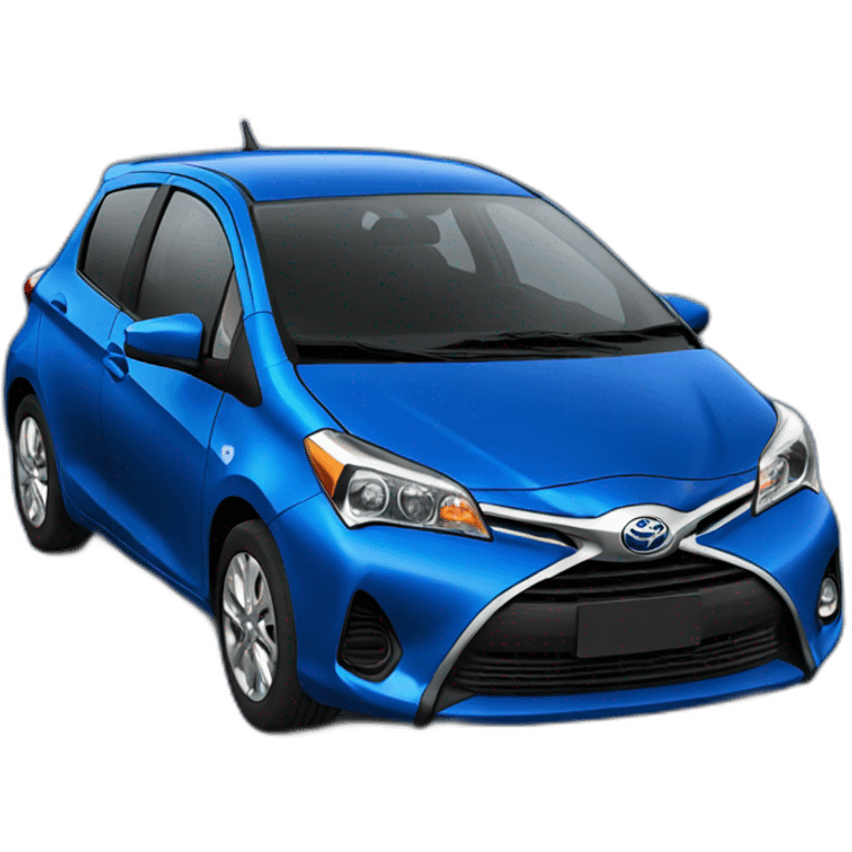 Blue Toyota yaris 4 emoji