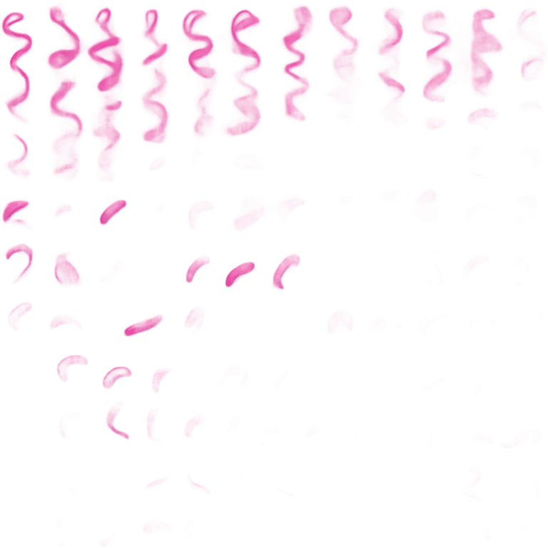 Pink squiggles emoji