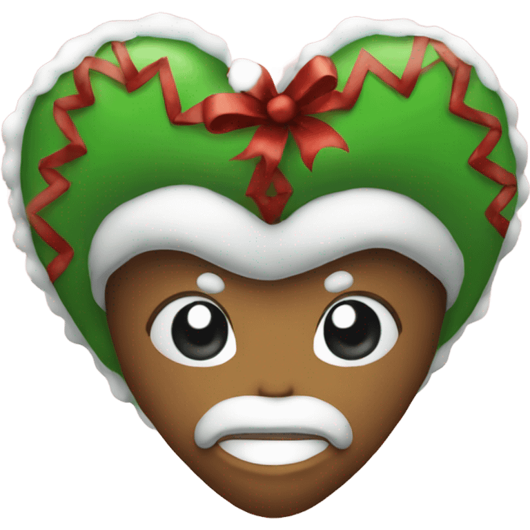 Christmas heart emoji