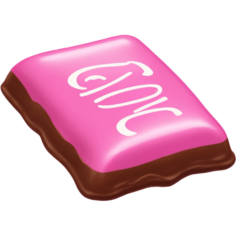 pink candy bar with the inscription kerlli emoji