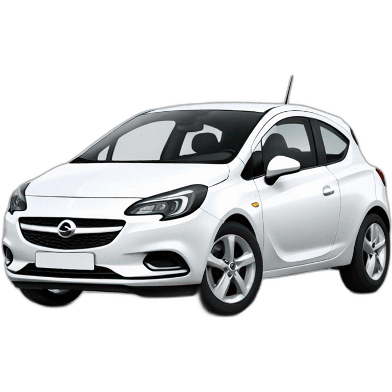 white opel corsa emoji