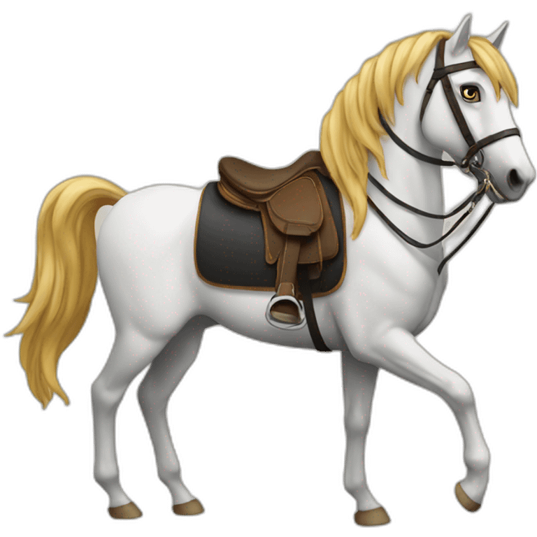 Chat sur cheval emoji