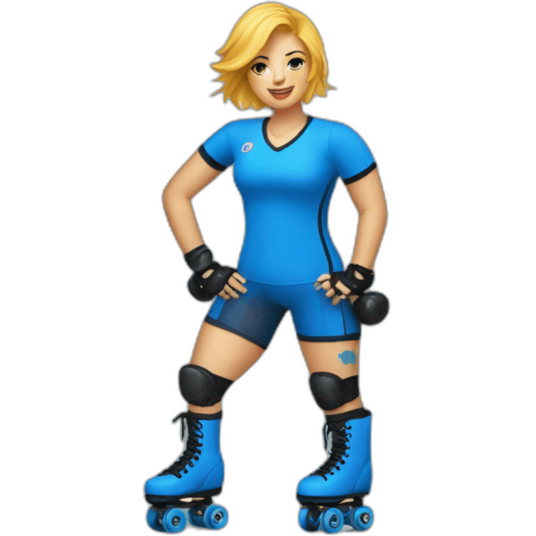 roller derby blue emoji