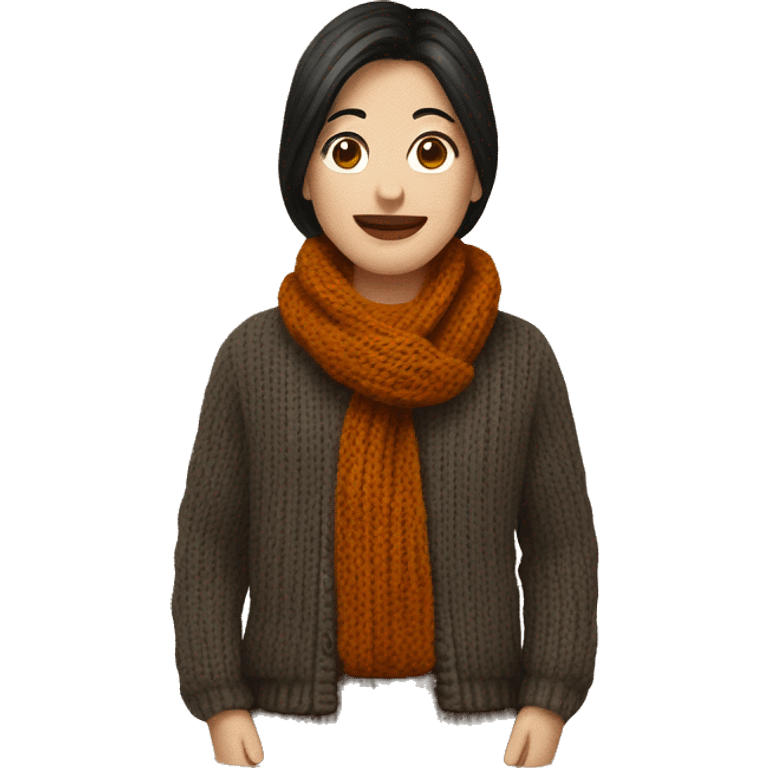 Knitted fall clothes  emoji