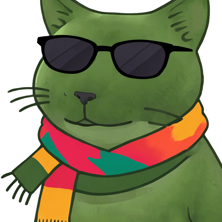 Cat with sunglasses emoji