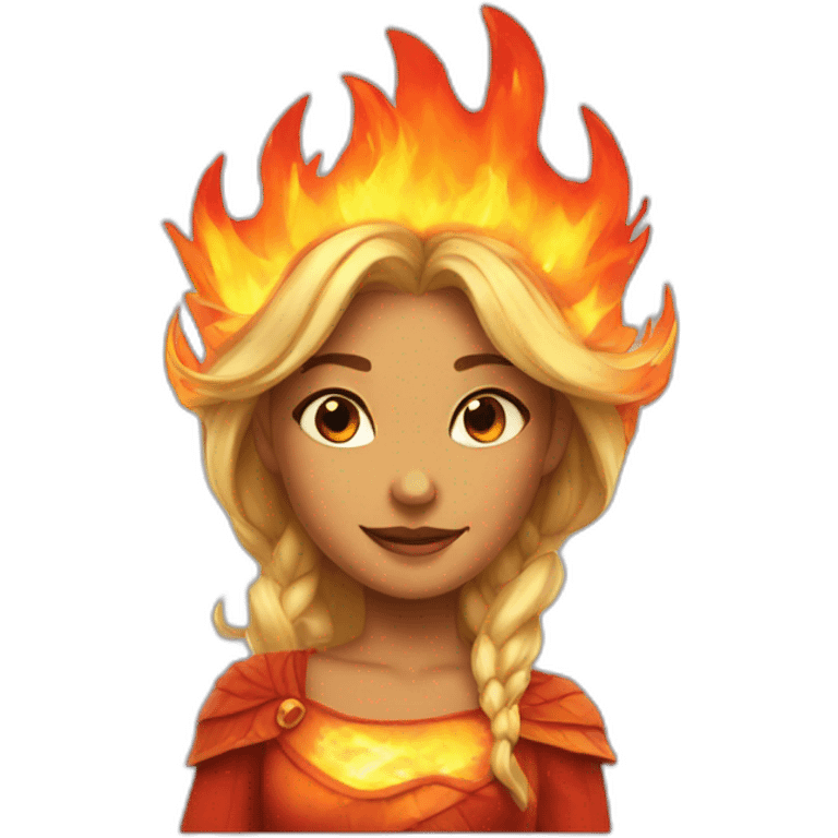 fire princess emoji