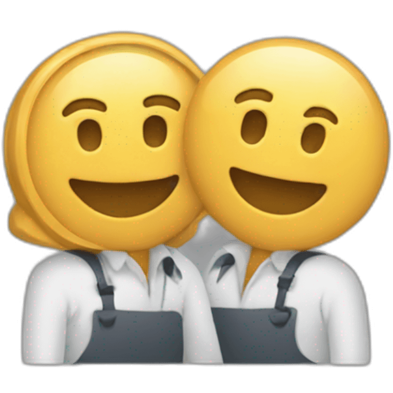 turnover between workers emoji